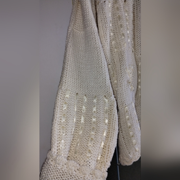 Vintage JK America Brand Cream Cardigan Sweater - Picture 4 of 11